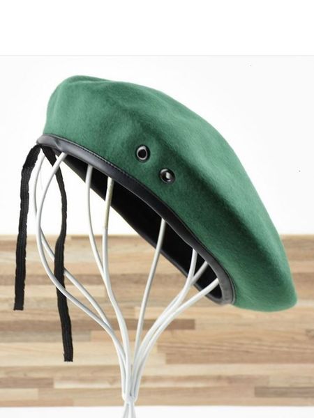 Berets Adulto Outono e Inverno Plus Size Soldado Chapéus Mulheres Boina Grande Cabeça Homem Faux Woolen Chapéu 5456cm 5658cm 5860cm acima de 60cm 230915