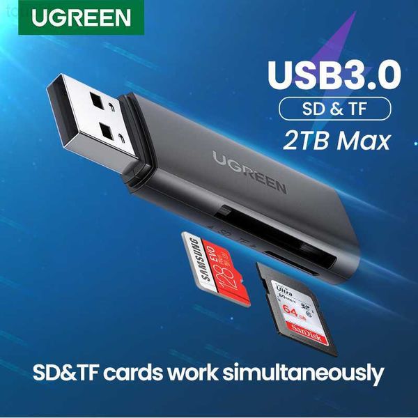 Speicherkartenleser UGREEN Kartenleser USB 3.0 auf SD Micro SD TF Speicherkartenadapter für PC Laptop Zubehör Multi Smart Cardreader Kartenleser L230916