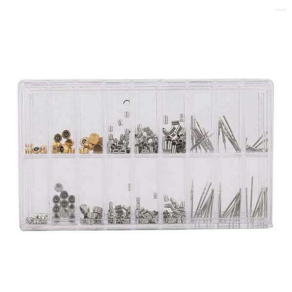 Uhren-Reparatur-Sets, Teile-Set, Krone 0,9 x 0,9 mm, Rohr 3,5–5,0 mm, Aufzugsschaft-Set, Reparaturzubehör, Uhrmacher-Werkzeug