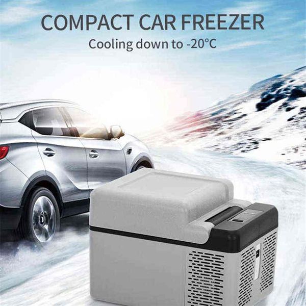 12L Portatile Auto Frigorifero Portatile Mini zer Dispositivo di raffreddamento Auto Frigo Compressore Rapida Refrigerazione Casa Picnic Ghiacciaia 12 24V H2254t