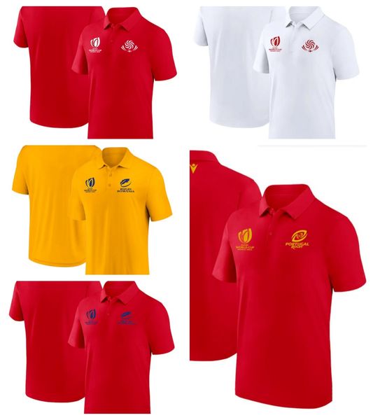 Venda quente barato RWC 2023 Georgia Romênia Portugal rugby camisa polo adulto masculino tamanho S--XXXL