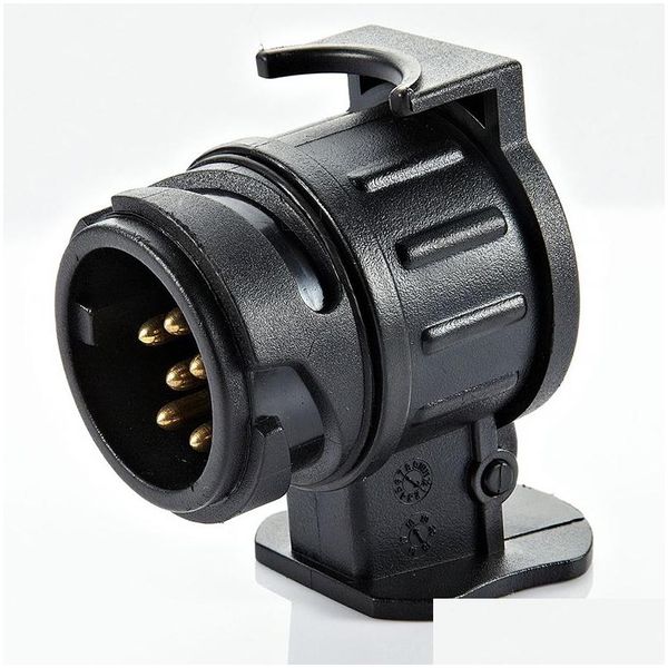 Andere Fahrzeugwerkzeuge LKW-Zubehör 12V 13 Pin auf 7Pin Adapter Kupfer Anhänger Steckdose Stecker Abschleppen Anhänger Converte Caravan Connect Dhdlz