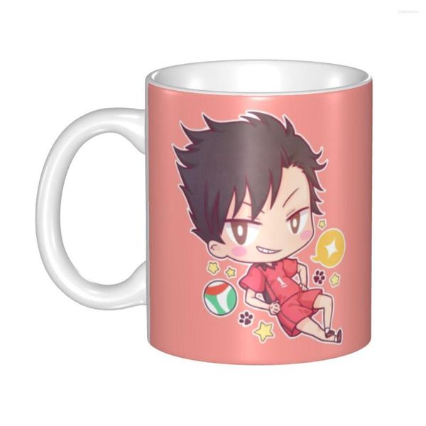 Tazze Haikyuu Tetsuro Kuroo Tazza da caffè Fai da te Personalizzata Giappone Pallavolo Anime Manga Tazza da tè in ceramica per latte