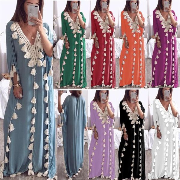 Camicia Kimono Abaya musulmano Abito Hijab Etnico Arabo Africano Dashiki Eid Ramadan Islamico Djellaba Sexy Lady Party Clothing244t