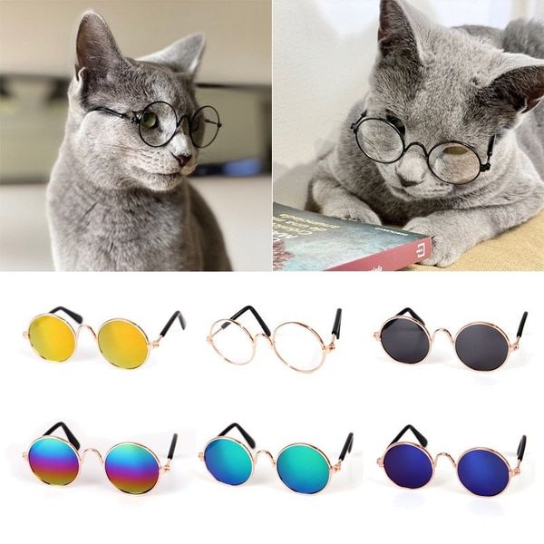 Yuexuan design óculos de sol para cães de estimação óculos de sol anti-uv proteção para os olhos óculos de sol bonito fshion suprimentos para cães e gatos
