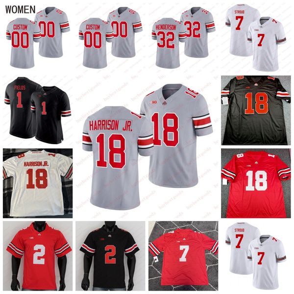 Eddie George Jersey personalizado Ohio State Buckeyes Camisa de futebol Jack Tatum J.T Barrett TERRY MCLAURIN Ryan Shazier Cardale Jones Denzel Ward Sam Hubbard Dante Booker