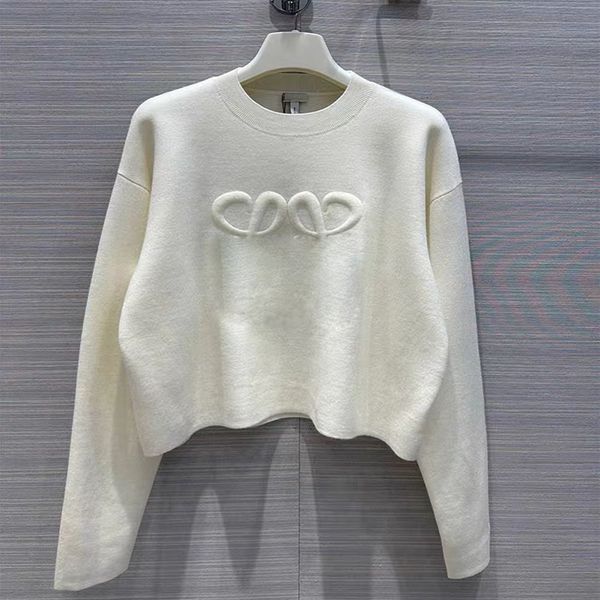 Designer jumper suéteres mulheres malha suéter roupas moda pulôver feminino outono inverno roupas senhoras branco solto mangas compridas elegantes casuais tops