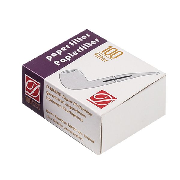 100 шт./кор. бумажный фильтр для курительной трубки, табачная трубка, 3 мм, бумажный фильтр, инструменты для курения, аксессуары