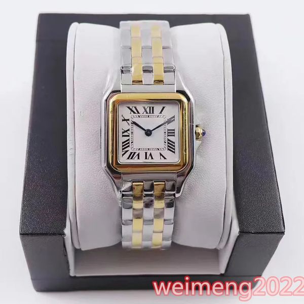 U1 Top AAA Grade Neue Mode Tank Frau Quadrat Gold Uhr Casual Dame Quarz Panthere de G Fabrik Uhren 316L Edelstahl Ultra Dünne Uhr Band montres reloj