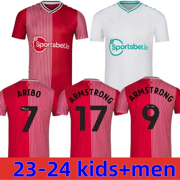 23 24 Camisas de futebol ADAMS ARIBO REDMOND WARD-PROWSE ELYOUNOUSSI ARMSTRONG ROMEU 2023 2024 Camisas de futebol homens crianças kit uniforme