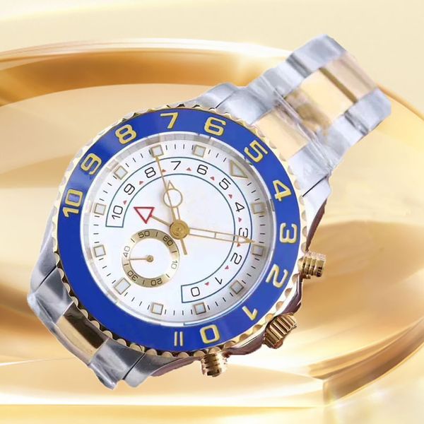 Yacht CleanFactory Mirror Man Mapphire Watch Orpredini di precisione da polso da polso 40mm 904L Acciaio inossidabile in acciaio inossidabile Luminoso Elegante Orologio d'affari Elegante Uomini 2813 Orologi automatici Wat