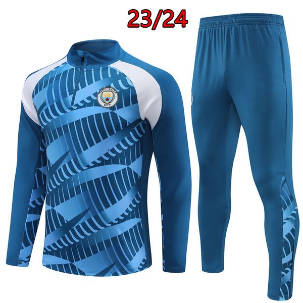 2023 2024 футбольный спортивный костюм Man CITY для мужчин и детей 23 24 футбольный спортивный костюм тренировочный костюм для бега chandal futbol survetement foot