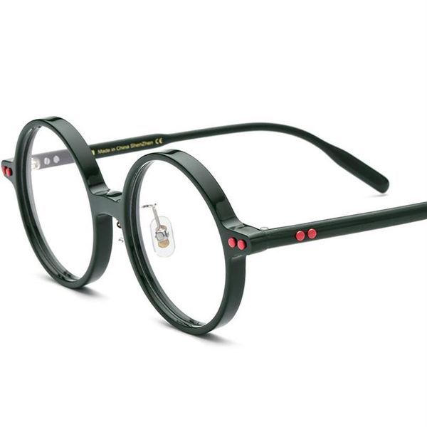 Mode Sonnenbrillenrahmen 2021 Japan Marke Design Männer Retro Runde Acetat Vollformat Brillen Frauen Optische Myopie Niet Glasses320R