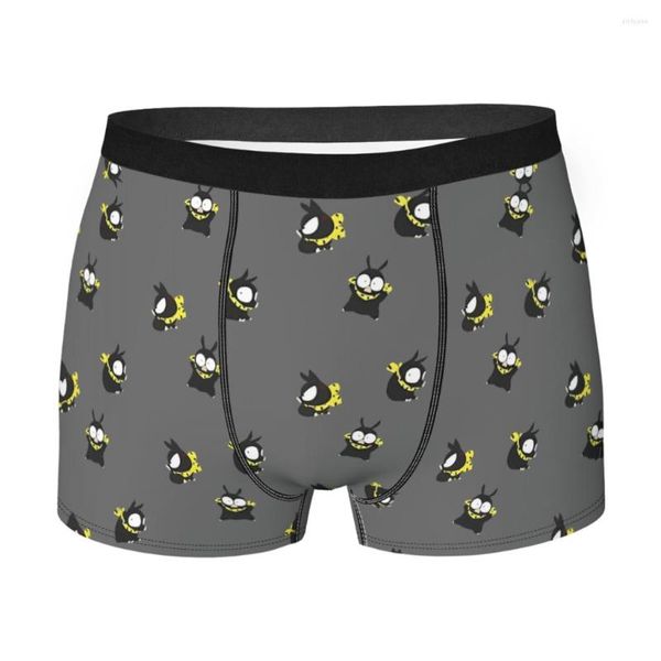 Cuecas padrão de porco cinza backroundranma 12 anime homme calcinha masculina roupa interior sexy shorts boxer