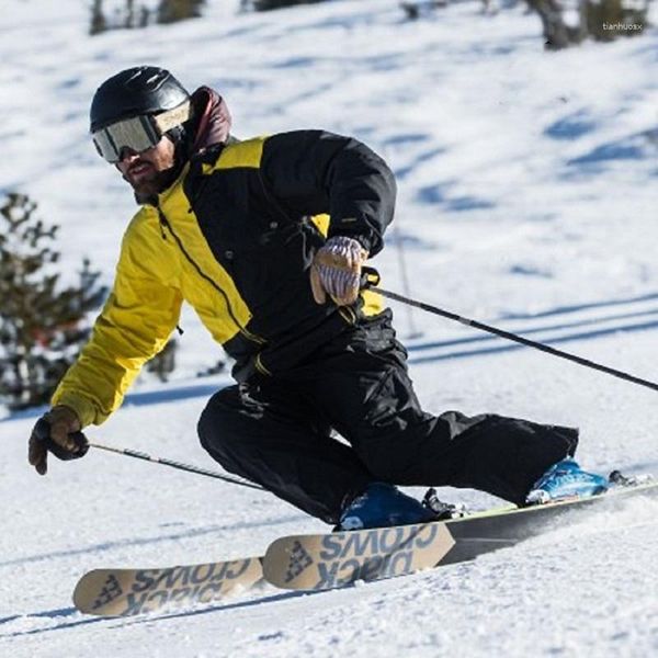 Pantaloni da sci carica per escursionismo all'aperto e ciclismo in montagna, antivento, impermeabile, doppia tavola, sci resistente all'usura