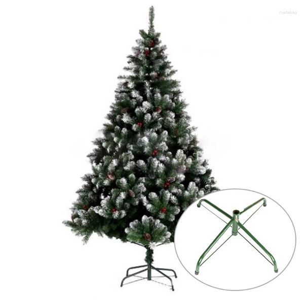 Noel dekorasyonları 35/45cm ağaç standı braketi alt demir metal montaj tutucu katlanır taban damlası