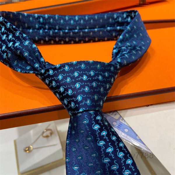 2023 Cravatta da uomo d'affari con cravatta di seta per uomo Accessori per cravatte da donna con design animale tessuto in lana di alta qualità