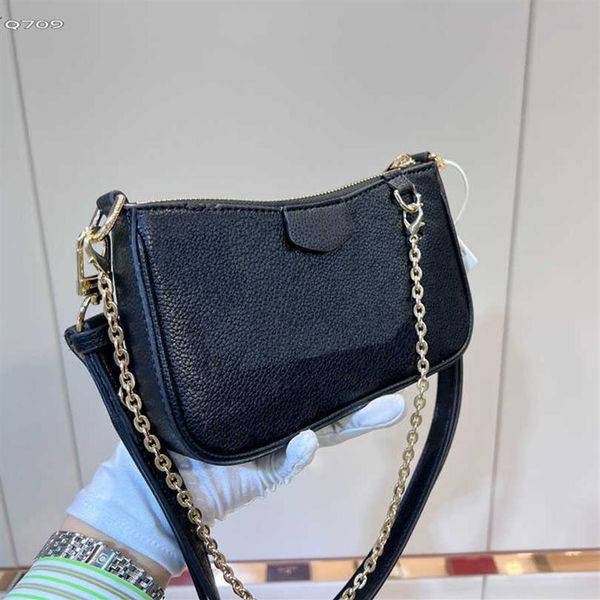 Kosmetiktaschen Hüllen Easy Pouch On Strap Minitasche für Damen Leder Hobo Handytasche Geldbörsen Cross Body Geldbörse Designer handb245k