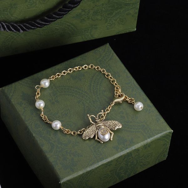 Designer-Armband Biene Perlenarmband Luxusarmband Hochwertiger Schmuck Perlengeschenk