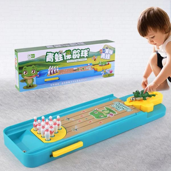 Jogo de boliche de mesa brinquedos para crianças indoor pai-filho mesa interativa esportes presente de aniversário para crianças jogando jogo