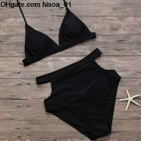 Ritaglio di arrivo Nuovo nuoto per donna Set bikini sexy Costumi da bagno donna Costume da bagno taglie forti Costumi da bagno neri a vita alta