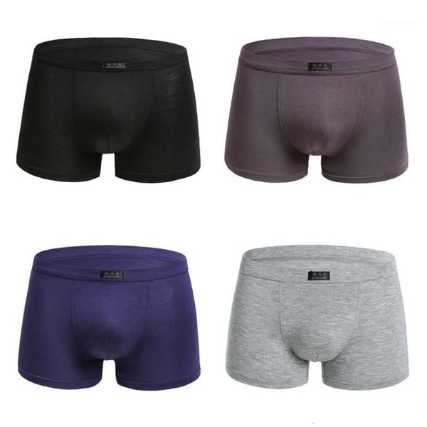 Unterhosen 4 Stück Männliche Unterwäsche Höschen Bambusfaser Herrenunterwäsche Boxer Atmungsaktiv Mann Badehose Jungen Modal Bequeme Shorts233l