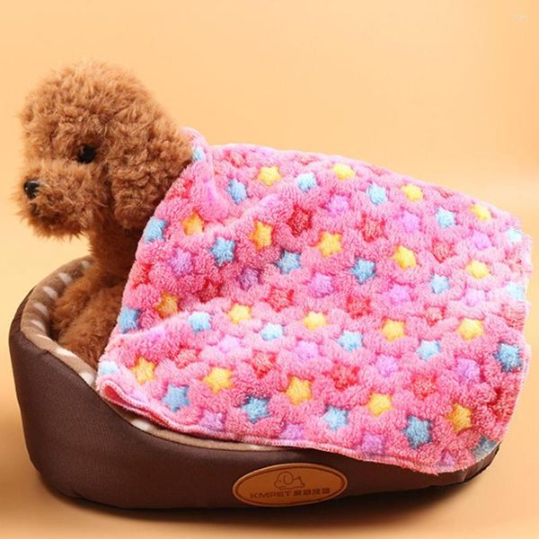 Cucce Moda Super Morbidi Letti per Animali Domestici per Cani Coperta Cuscino per Gatti Spessore in Pile di Corallo Metodo Cuccia per Cani di Taglia Grande