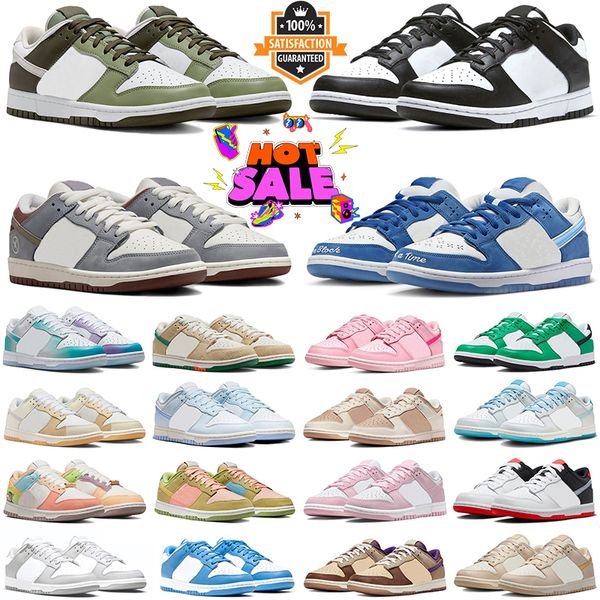 Panda Scarpe casual basse Triple Pink Sblocca il tuo spazio se perso Stadium Verde Grigio Bianco Rosa Velluto a coste UNC Argon Ayantee Lows Sport Uomo Donna Scarpe da ginnastica Sneakers