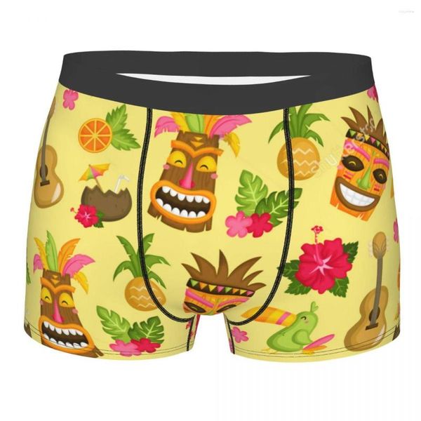 Mutande Divertenti Tropicali Ananas Chitarra Mutandine di cotone Pantaloncini Boxer Slip Intimo maschile Sexy