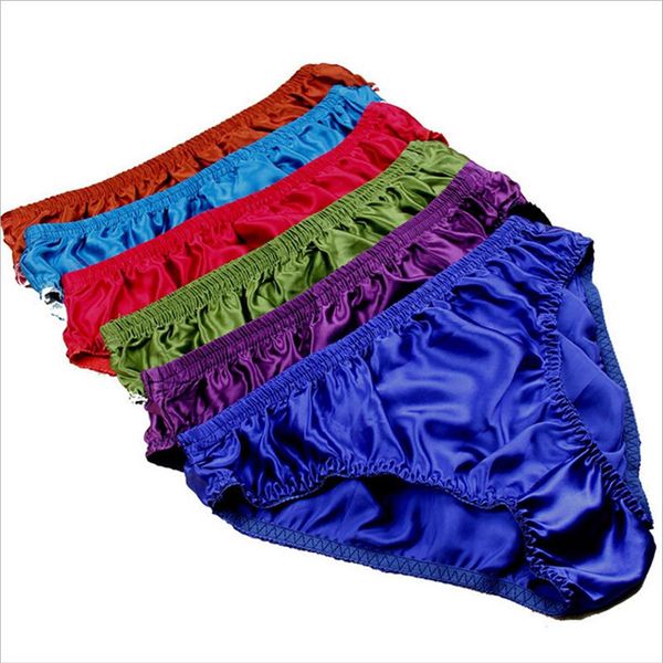 Cueca masculina inteira 100% seda amoreira calcinha charmeuse seda shorts tanga203u