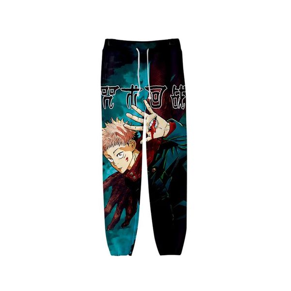 Unisex Japon anime jujutsu kaisen ter pantolon 3d joggers pantolon pantolon erkekler giyim hip hop pantalon homme eşofmanlar281d