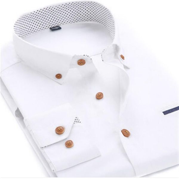 Camicia elegante da uomo professionale di qualità Plus Size Camicia a maniche lunghe Moda Traspirazione dell'umidità Slim Fit Camicie da lavoro morbide Abbigliamento uomo Fac251H