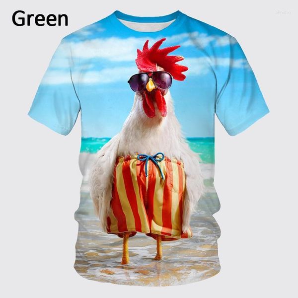 Männer T Shirts 2023 Lustige Kleidung Sommer Kurze Tops Huhn Grafik Druck Tier Tees Lässige Mode Übergroßen Shirt Camiseta