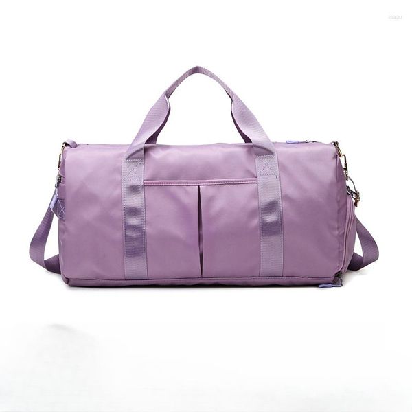 Duffel Torbalar Kuru ve ıslak ayırma egzersizi ile büyük kapasiteli taşınabilir seyahat çantası yoga fitness kısa mesafeli depolama crossbody