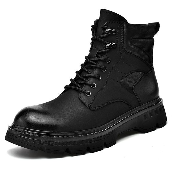 Новые мужские ботинки из флока коричневого цвета, мужские короткие ботинки на шнуровке с квадратным носком, Botas De Hombre, мужские ботинки для мальчиков, праздничная обувь, размеры 38-44