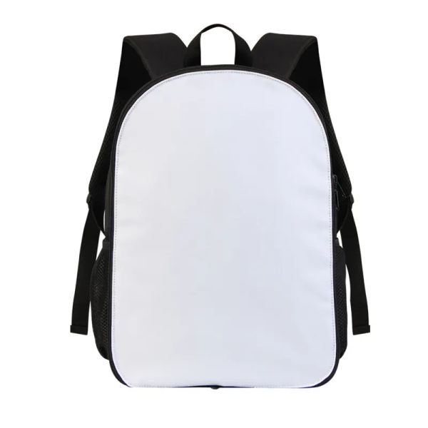 Mochila de sublimação para escola e escritório, bolsa destacável de poliéster em branco para computador de estudante, atacado