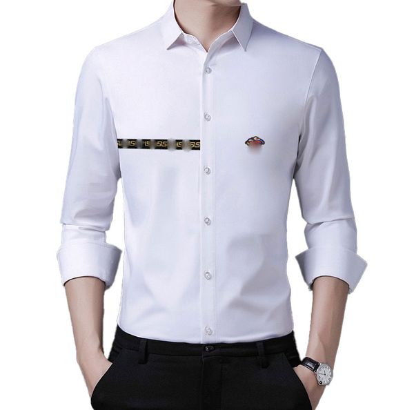 Camisa masculina de manga comprida primavera moda gripe roupas masculinas Nápoles 2023 nova camisa de um colarinho