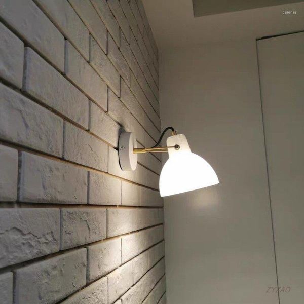 Lampada da parete Moderna Semplice Designer nordico El Project Camera da letto Comodino Creativo Girevole Llight Luce esterna