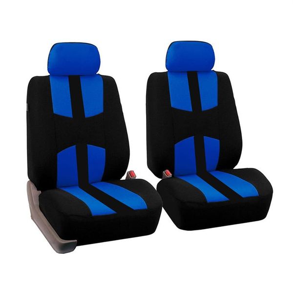 Conjunto completo de capa de assento de carro universal, 4 unidades, para todas as estações, acessórios de interior automotivo, estilo vermelho azul bege cinza 4 cores 1285i