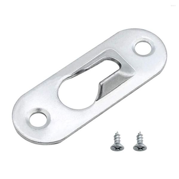 Banyo Aksesuar Set Metal Resim Çerçeve Askıları İki Delik 43mm x 16mm Asma Braket Plakası Ağır Dermi Anahtar Deliği Ev Tedarik Satış