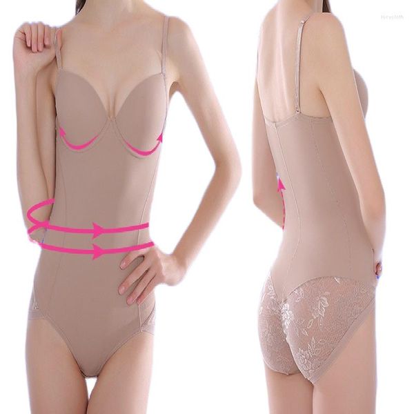 Damen Shapers BH-Lifter Shaper Abnehmen Bauch Body Shaping Korsett Lace Lift BuBodysuits Sexy Unterwäsche