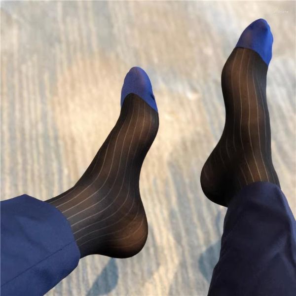 Herrensocken Sexy durchsichtige Geschenke für Männer Geschäftskleidung Exotische formelle Fasion Männliches transparentes Kleid