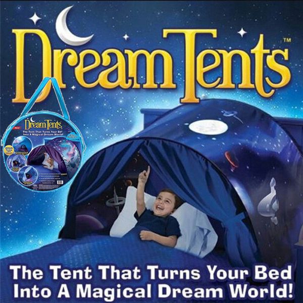 Палатки и навесы Детская всплывающая кровать-палатка Складной игровой домик с изображением снега, комфортный ночной сон, открытый лагерь, типи-свет 230918