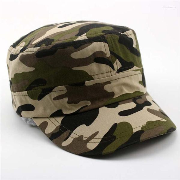 Berets Sommer Mode Männer Baseball Caps Taktische Armee Camouflage Flache Kappe Hüte Frauen männer Outdoor Visier Militärische Ausbildung Camo