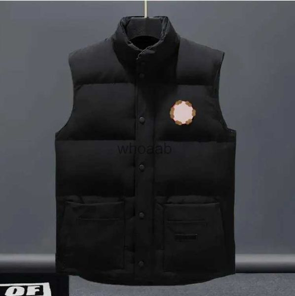 Yelek Yelek Tasarımcısı Yelek Ceket Kanada Yelek Tüy Malzeme Güley Ceket Grey Siyah Siyah ve Beyaz Mavi Trend Çift Key Gilet Boyutu XXL HKD230918