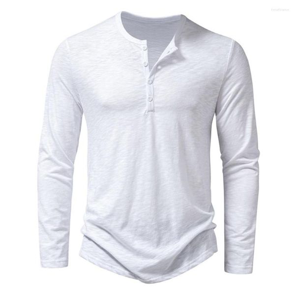 Erkekler Tişörtleri 2023 Erkekler Klasik Amerikan Sıradan Spor Gömlek Moda Mens İnce Fit Uzun Kollu Tshirt Tee