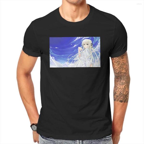 Мужские футболки, винтажные футболки Yosuga No Sora Animel, мужские хлопковые футболки с круглым воротником Kasugano Kawii, футболка с короткими рукавами, летние топы