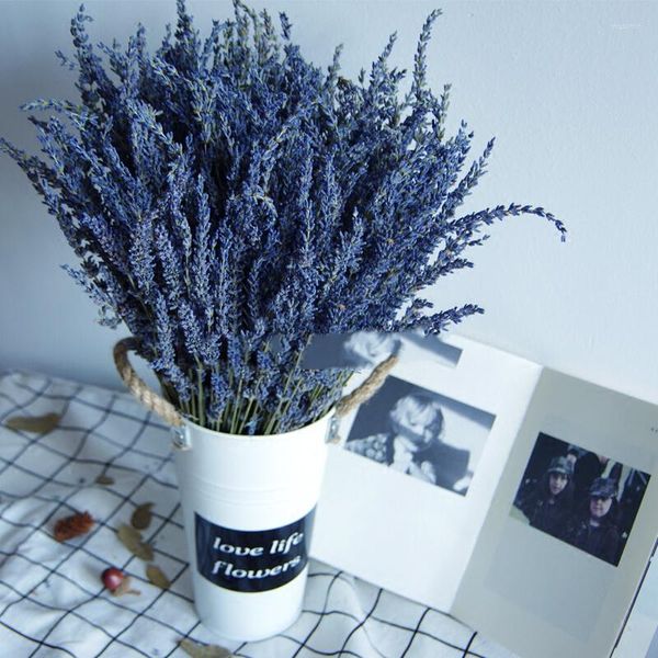 Fiori decorativi Bouquet essiccato di lavanda naturale Calmano i nervi e aiutano a dormire Decorazione della casa Deodorante Regalo per le vacanze