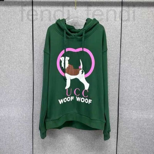 Herren Hoodies Sweatshirts Designer 2023 Männer Frauen Hoodie Übergroßer Strickpullover Kordelzug Baumwolle Pullover Kleidung Sweatshirt Hund Woof PUKZ