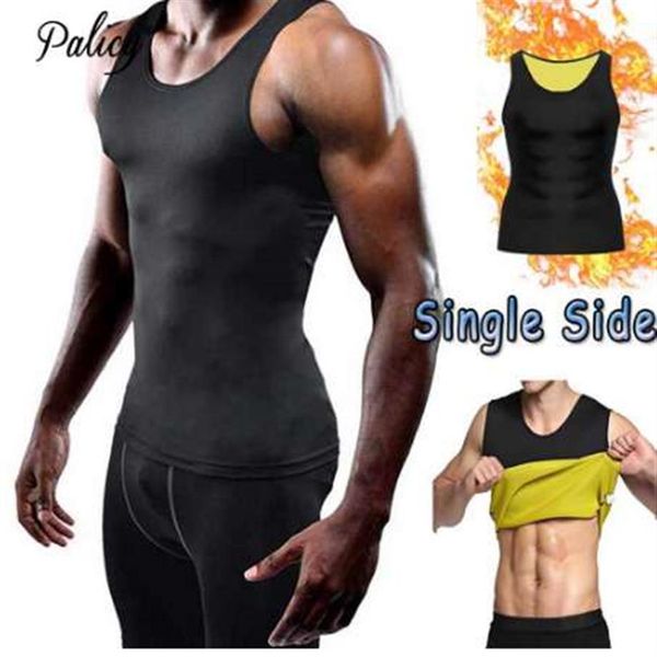 Palicy S-5XL Kompression Sliming Herren Weste Neopren T-Shirt Fat Burn Shaper Sauna Sweat Body Shaper Top Tank Fajas Plus size303L